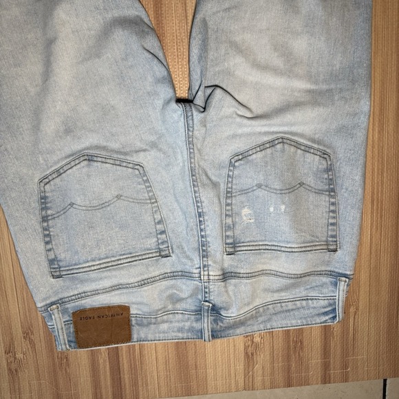 American Eagle Skinny Jeans Mens Air Flex 360 Distressed Men's Size 32x34 - Picture 4 of 11